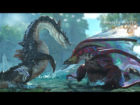 ラギアクルス VS ウズ・トゥナ（縄張り争い）【モンハンワイルズ】