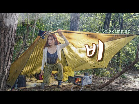 텐트 없이 비오는 숲속에서 나홀로 즐기는 야생 캠핑 🌧️🌧️ / 솔로 캠핑 asmr 텐트 없이 비오는 숲속에서 나홀로 즐기는 야생 캠핑 🌧️🌧️ / 솔로 캠핑 asmr