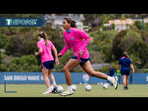 ¡LLEGÓ a 'LA OLA'! El PRIMER ENTRENAMIENTO de la MEXICANA María Sánchez con el San Diego Wave