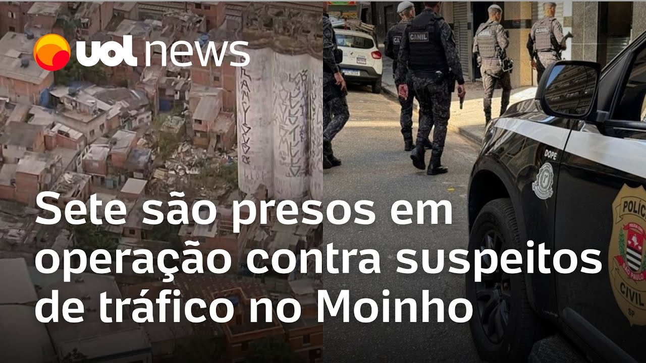 Operação em SP prende 7 suspeitos de comandar o tráfico de drogas na Favela do Moinho