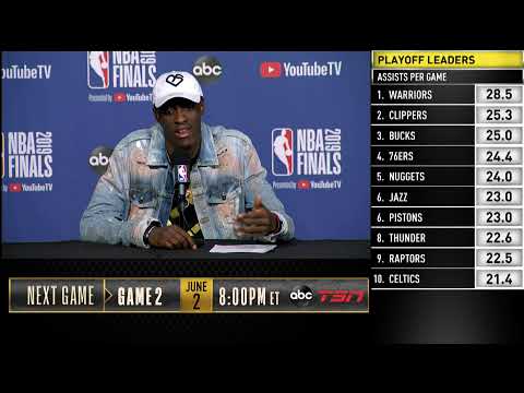 Pascal Siakam Press Conference | NBA Finals Game 1