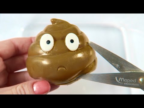 Cutting Open Stress Ball ASMR Slime DiY