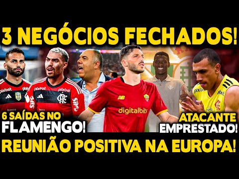 3 NEGÓCIOS FECHADOS! CONTRATAÇÃO DE VIÑA! REUNIÃO POSITIVA POR LUIZ HENRIQUE! 6 SAÍDAS NO FLA!