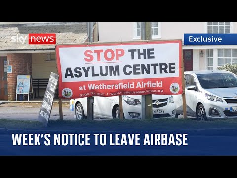 Asylum Seekers: Military families in Essex 'appalled' at week's notice to leave former airbase