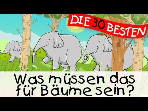 🏞️ Was müssen das für Bäume sein? - Bewegungslieder zum Mitsingen || Kinderlieder