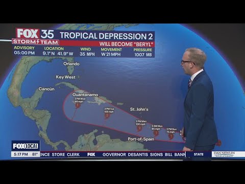 Tropical Depression 2 forms in Atlantic, likely to become first 2024 hurricane