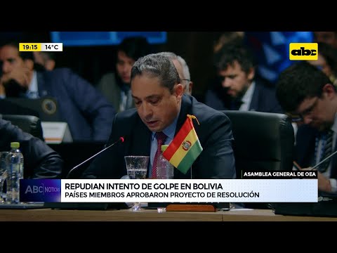 Asamblea de OEA: repudian intento de golpe en Bolivia