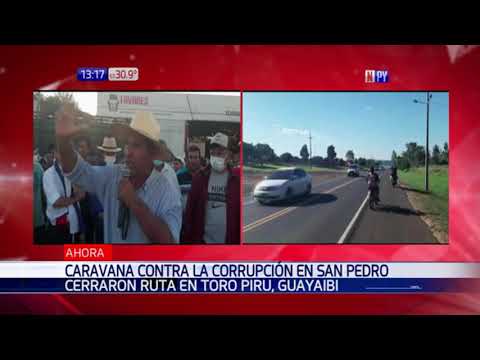 San Pedro: Caravana contra la corrupción