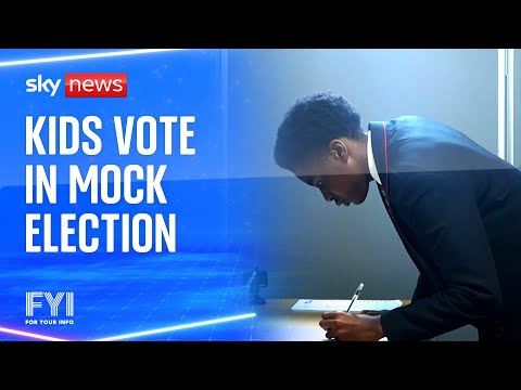 FYI: Kids cast their votes in a mock general election