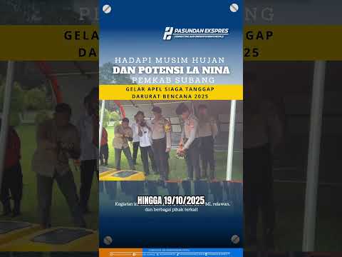 Tanggapi Potensi Bencana Saat Hujan, Pemkab Subang Gelar Apel #subang #bencanaalam #lanina #viral