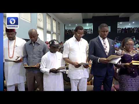 Governor Okpebholo Swears In 18 LG Council Chairmen