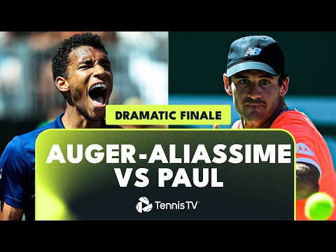 Felix Auger-Aliassime vs Tommy Paul DRAMATIC Finale | Indian Wells 2023 Highlights