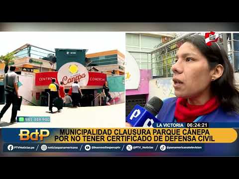 Gamarra: Municipio clausura Parque Cánepa por no contar con certificado de Defensa Civil