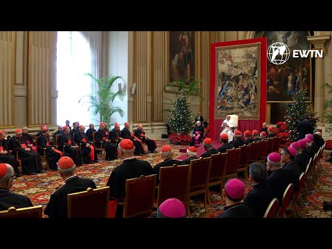 El Papa Francisco dirige su discurso de Navidad 2023 a la Curia Romana