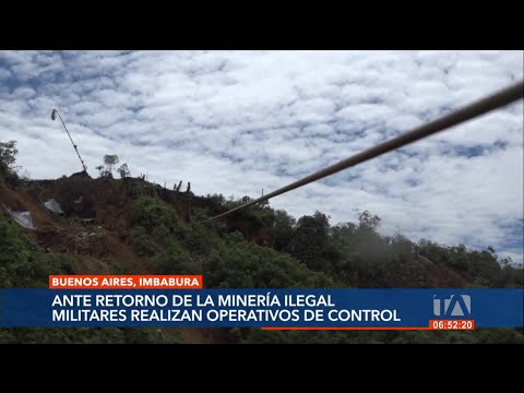 16 detenidos deja operativo antiminero en Imbabura