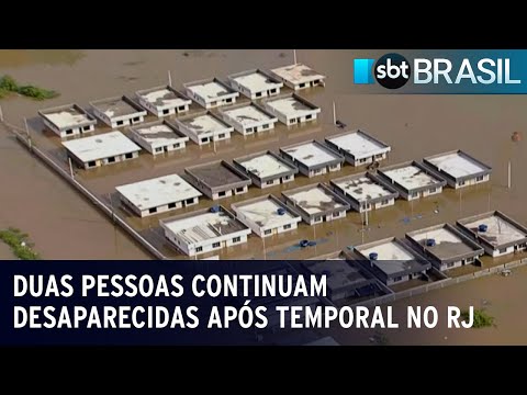 Duas pessoas continuam desaparecidas após forte temporal no Rio de Janeiro | SBT Brasil (15/01/24)