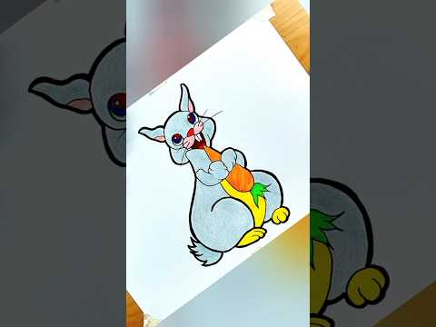 Rabbit Drawing and Coloring || Rabbit Drawing 🐇 🐰 💖  #drawing #coloring #rabbit