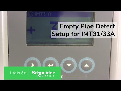 IMT31A and IMT33A | Empty Pipe Detect Setup | Schneider Electric Support