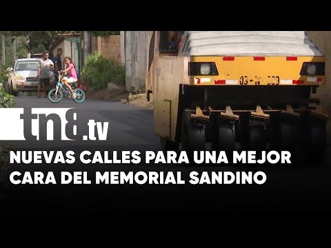 Más de 15 calles asfaltadas para el barrio Memorial Sandino, Managua - Nicaragua