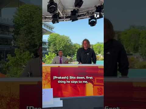 Stefanos Tsitsipas Roasts Prakash Amritraj #RolandGarros