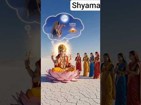 माता पार्वती ने गणेशजी को करवा चौथ का अर्थ समझाया 😱   #viral   #karvachauthspecial