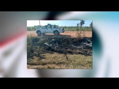Malvivientes hurtaron y quemaron una motocicleta en la localidad de San Cosme y Damián