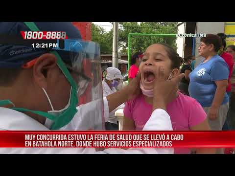 Población satisfecha con Feria de Salud en Batahola Norte - Nicaragua