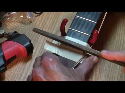Proper way to file guitar nuts Martin d28 by Randy Schartiger
