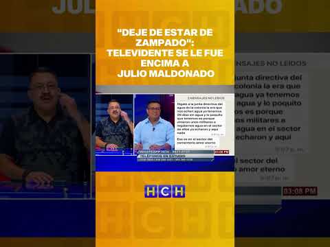 Deje de estar de zampado: Televidente se le fue encima a #JulioMaldonado