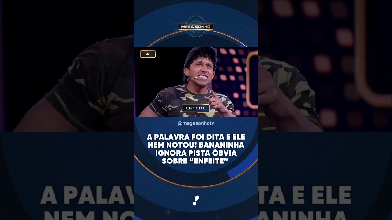 A palavra foi dita e ele nem notou Bananinha ignora pista óbvia e erra feio