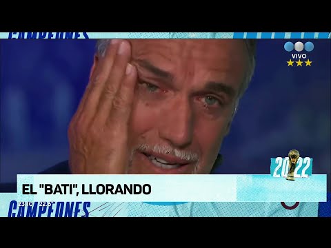 Argentina campeón: el llanto de Gabriel Batistuta por la victoria en Qatar 2022