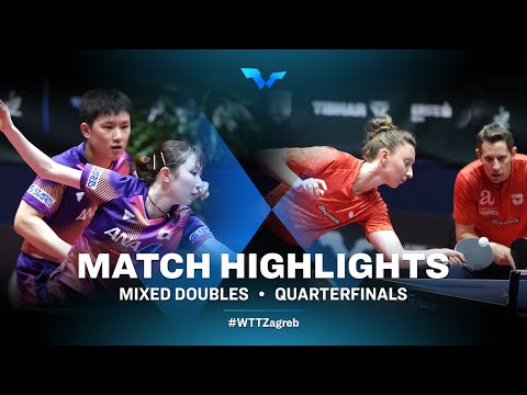 Table Tennis 🥍 Tomokazu H./Hina H. vs Robert G./Sofia P. | XD | WTT Contender Zagreb 2022 | (QF)