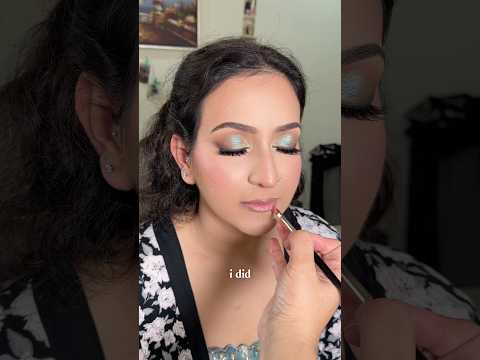 COLORFUL bridal makeup! Would you do it? @NeetuJoshBeauty “Ruby” lashes #makeuptutorial #indianbride