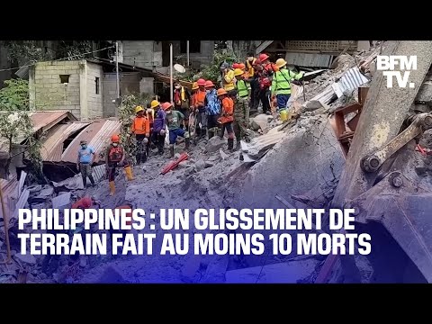 Philippines: un glissement de terrain fait au moins 10 morts