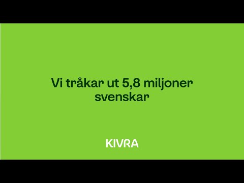 Kivra | Vi tråkar ut Sverige
