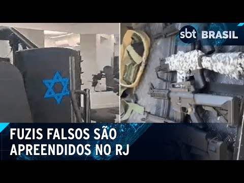 Réplicas de fuzis são apreendidas em mansão de traficante procurado no Rio | SBT Brasil (03/06/24)