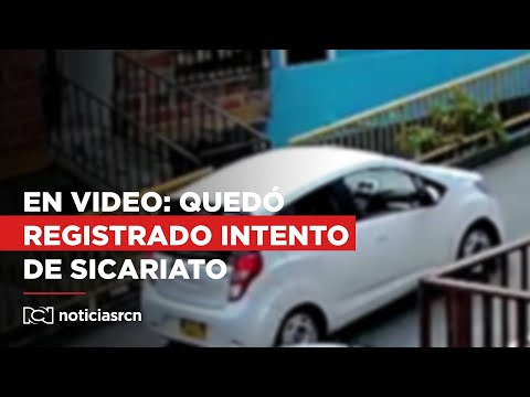 En video: quedó registrado intento de sicariato en Medellín