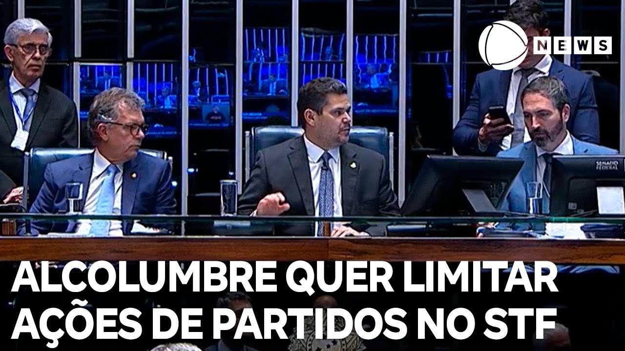 Alcolumbre quer limitar ações de partidos no Supremo