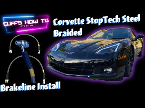 C6 Corvette StopTech Steel Braided Brake Line Install