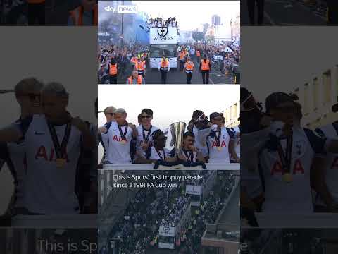 Spurs celebrate Europa League win with parade