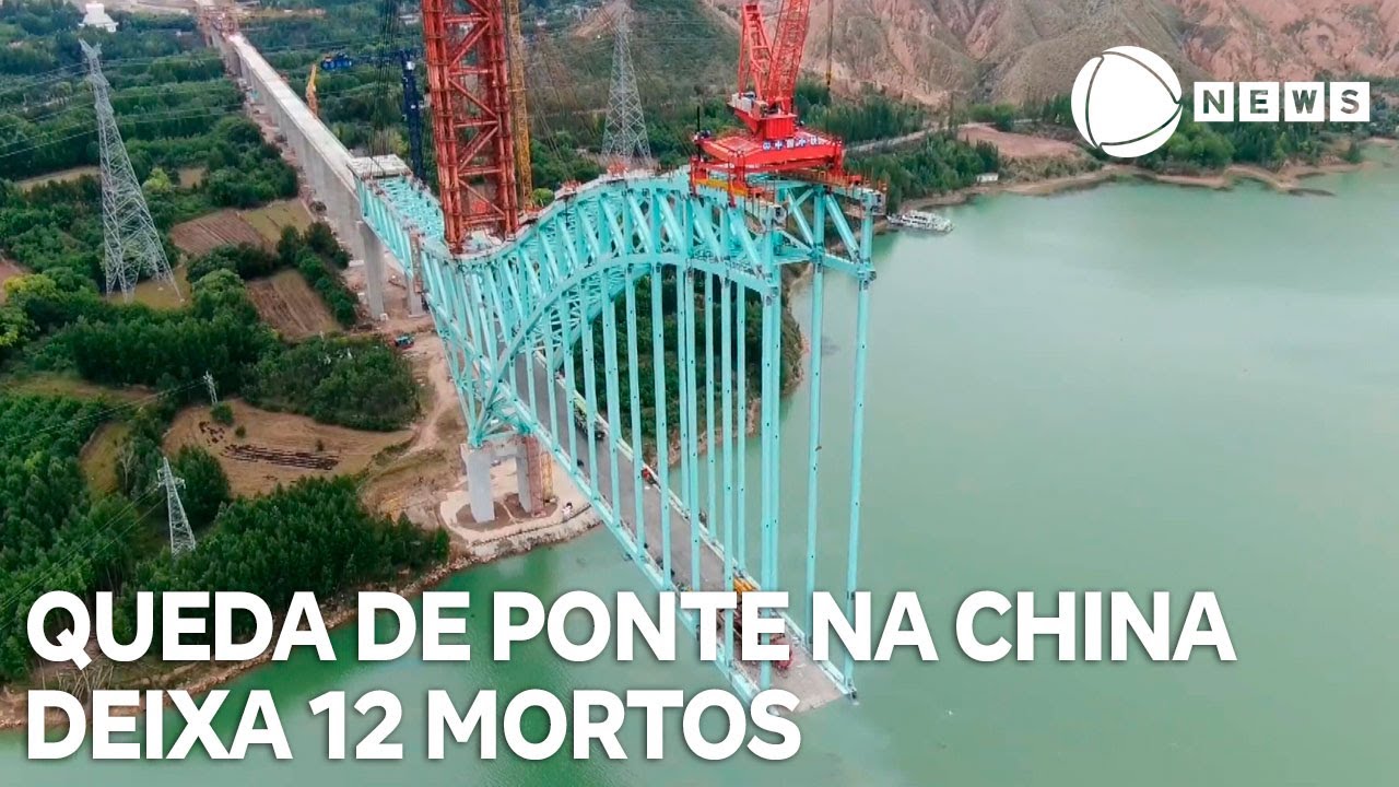 Queda de ponte em construção deixa 12 mortos na China