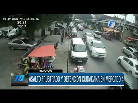 Asalto frustrado en el Mercado 4 de Asunción