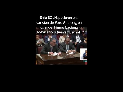 😬 😱 Ups! ¿Qué pasó aquí? 🤔 En la #CorteSuprema de #Mexico 🇲🇽 pusieron una canción de #MarcAntho
