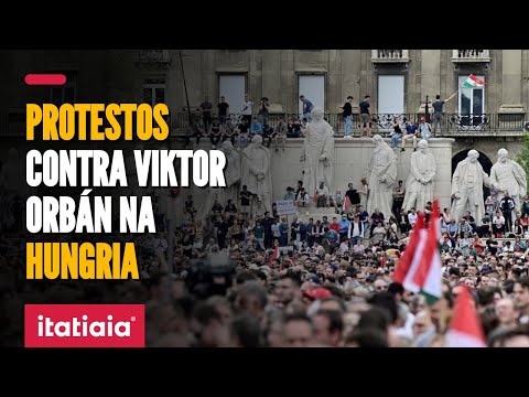 MILHARES VÃO ÀS RUAS EM PROTESTOS CONTRA O GOVERNO DE VIKTOR ORBÁN NA HUNGRIA