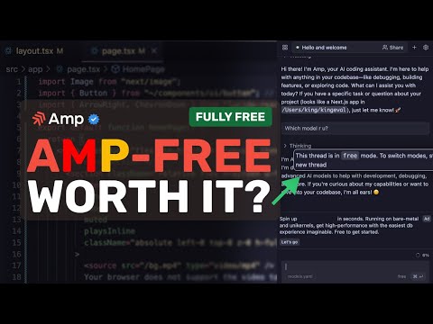 AMP Free: This AI Coding Agent is FREE but is it WORTH IT?