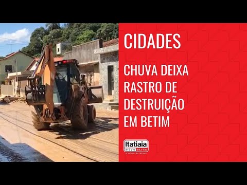 CENÁRIO DE DESTRUIÇÃO EM BAIRRO DE BETIM APÓS FORTE CHUVA