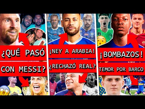 MESSI fue VIRAL en INTER MIAMI+ NEYMAR a AL HILAL+ MBAPPE rechaza REAL MADRID+ FICHAJE+ BOCA y RIVER