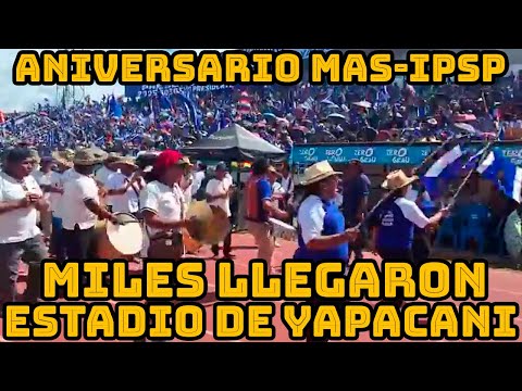 DIVERSAS ORGANIZACIONES LLEGARON HASTA YAPACANI PARA CELEBRAR EL ANIVERSARIO DEL MAS-IPSP..