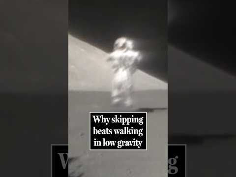 Why skipping beats walking in low gravity