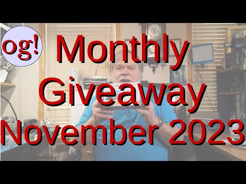 Monthly Giveaway For November 2023